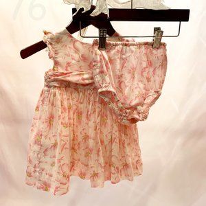 Gorgeous Ralph Lauren Floral Dress with Matching Bloomers - Size 9M